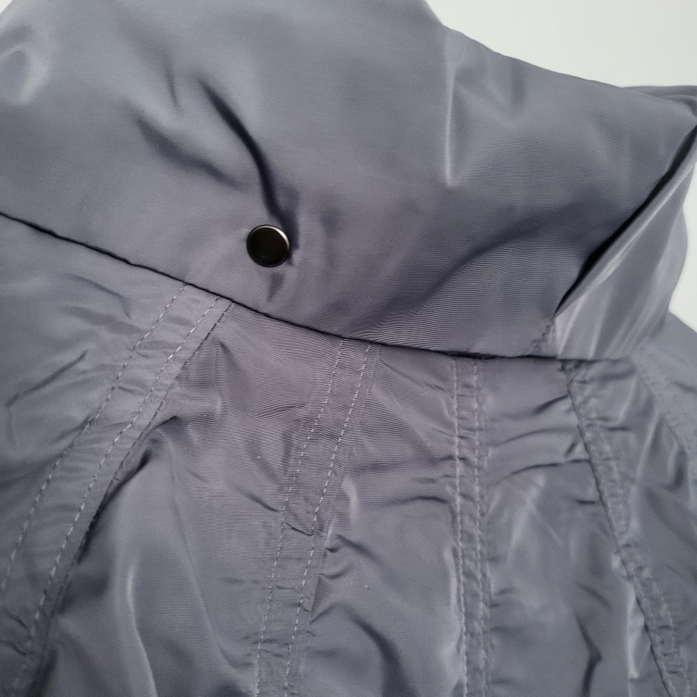 NWT Athleta Jetset Bomber Jacket in Slate Size Medium MSRP $169 Gray Spring Coat - Picture 7 of 9